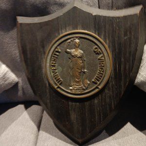 UNIVERSITY OF VIRGINIA WALNUT SHIELD PLAQUE
